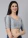 Picture of Wonderful Silk Light Slate Grey Designer Blouse