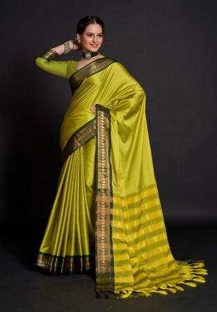 Picture of Grand Silk Olive Saree