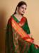 Picture of Resplendent Silk Dark Olive Green Saree