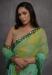 Picture of Elegant Georgette Dark Sea Green Saree