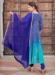 Picture of Georgette Dark Slate Blue Readymade Salwar Kameez