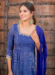 Picture of Georgette Dark Slate Blue Readymade Salwar Kameez