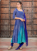 Picture of Georgette Dark Slate Blue Readymade Salwar Kameez