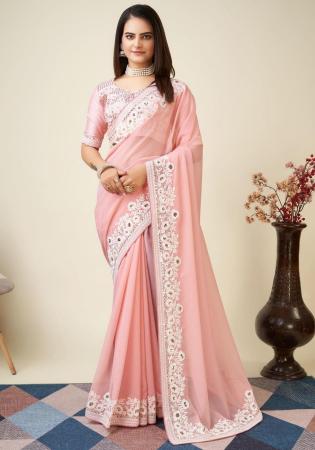 Picture of Ideal Silk Pink Saree