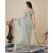 Picture of Stunning Silk Dark Sea Green Saree