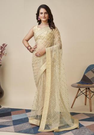 Picture of Marvelous Silk Tan Saree