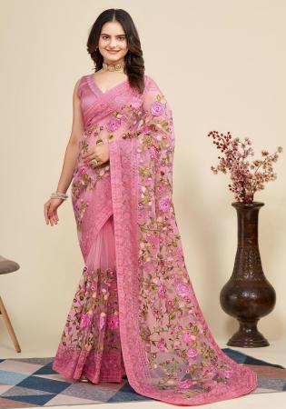 Picture of Graceful Silk Light Coral Saree