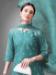 Picture of Magnificent Cotton Cadet Blue Readymade Salwar Kameez