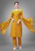 Picture of Exquisite Cotton Yellow Readymade Salwar Kameez