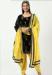 Picture of Wonderful Georgette Black Straight Cut Salwar Kameez