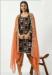 Picture of Good Looking Georgette Brown Straight Cut Salwar Kameez