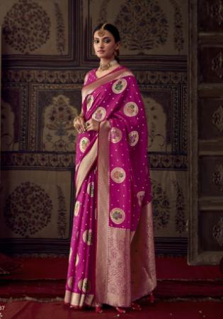 Picture of Enticing Crepe & Georgette Maroon Saree