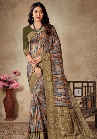 Picture of Amazing Silk Dim Gray Saree