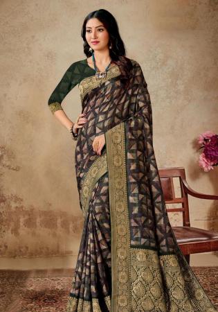 Picture of Nice Silk Black Saree