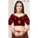 Picture of Alluring Georgette & Net Saddle Brown Lehenga Choli