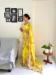 Picture of Grand Georgette Yellow Saree