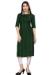 Picture of Well Formed Cotton Forest Green Kurtis & Tunic