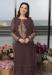 Picture of Georgette Dim Gray Straight Cut Salwar Kameez