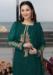 Picture of Georgette Sea Green Straight Cut Salwar Kameez