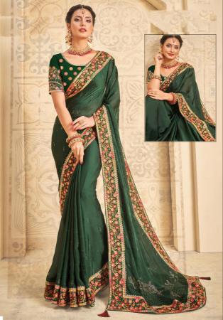 Picture of Classy Silk Sea Green Saree