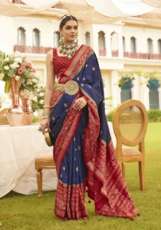 Picture of Gorgeous Silk Dark Slate Grey Saree