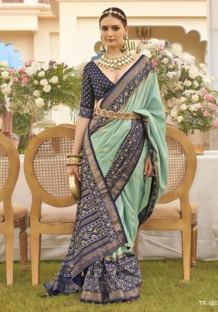 Picture of Splendid Silk Dark Sea Green Saree