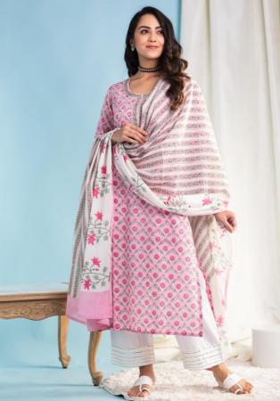 Picture of Sublime Cotton Rosy Brown Readymade Salwar Kameez