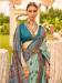 Picture of Amazing Silk Dark Sea Green Saree