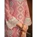 Picture of Organza Light Pink Straight Cut Salwar Kameez