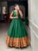 Picture of Stunning Cotton Dark Green Readymade Gown