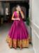 Picture of Pretty Cotton Medium Violet Red Readymade Gown