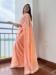 Picture of Sublime Georgette Dark Salmon Saree