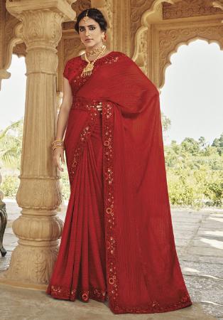 Picture of Superb Silk Maroon Saree