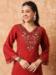 Picture of Fascinating Georgette Maroon Readymade Salwar Kameez
