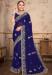 Picture of Charming Georgette Midnight Blue Saree