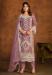 Picture of Pleasing Organza Plum Straight Cut Salwar Kameez