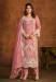 Picture of Organza Pale Violet Red Straight Cut Salwar Kameez