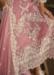 Picture of Organza Pale Violet Red Straight Cut Salwar Kameez