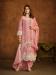 Picture of Organza Pale Violet Red Straight Cut Salwar Kameez