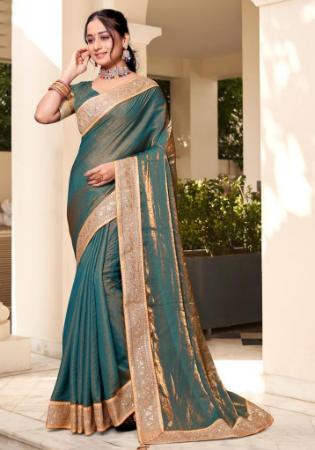 Picture of Wonderful Silk Dark Slate Grey Saree