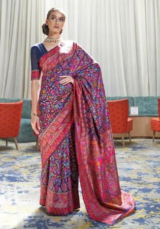 Picture of Marvelous Silk Light Slate Grey Saree