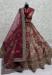 Picture of Nice Net Maroon Lehenga Choli