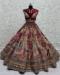 Picture of Nice Net Maroon Lehenga Choli