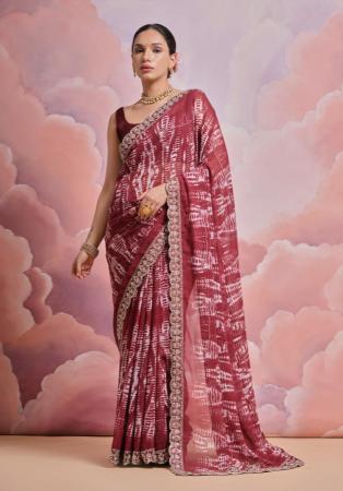 Picture of Taking Georgette Maroon Saree