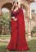 Picture of Splendid Georgette Fire Brick Saree