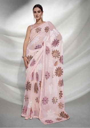 Picture of Pretty Georgette Thistle Saree