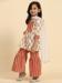 Picture of Elegant Cotton Beige Kids Salwar Kameez