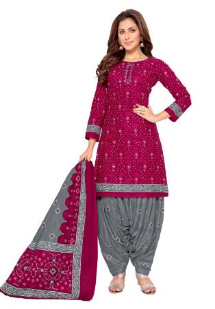 Picture of Admirable Cotton Purple Readymade Salwar Kameez