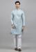 Picture of Classy Silk Light Steel Blue Kurtas