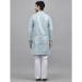 Picture of Classy Silk Light Steel Blue Kurtas